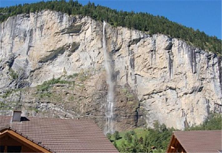 Charming Penthouse Lägenhet Lauterbrunnen Exteriör bild